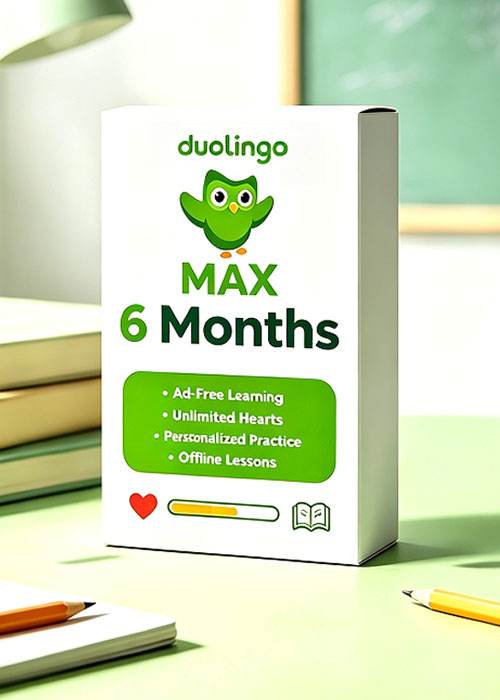 cdkdeals, Super Duolingo MAX 6 Months Subscription