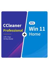 CCleaner Professional 1 PC 1 Year CD Key Global+MS Win 11 Home  Pack